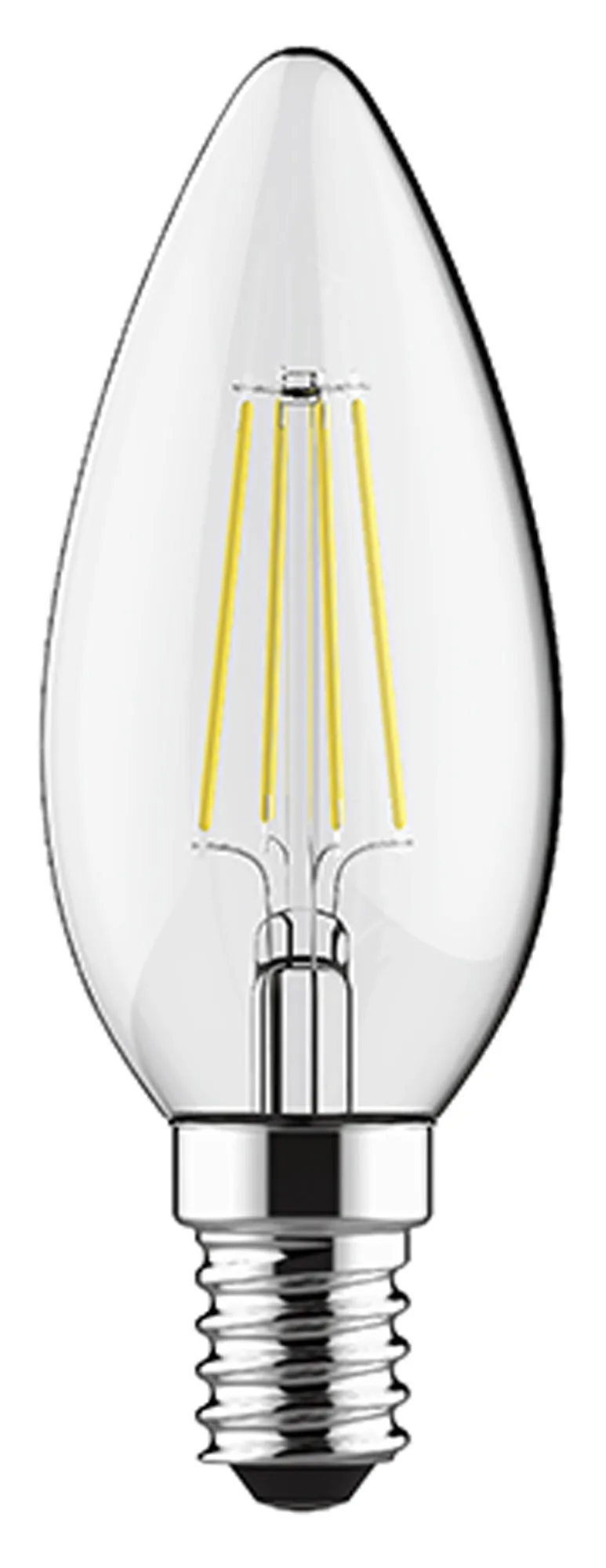 763411233  Value Classic LED Candle E14 Dimmable 4W 2700K 470lm